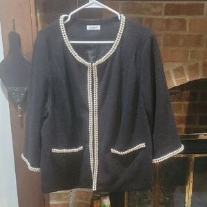 Joan Rivers Black Knit Cardigan